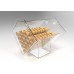 Contenitore espositore bauletto porta coni gelato da banco in plexiglass Forma romboidale design